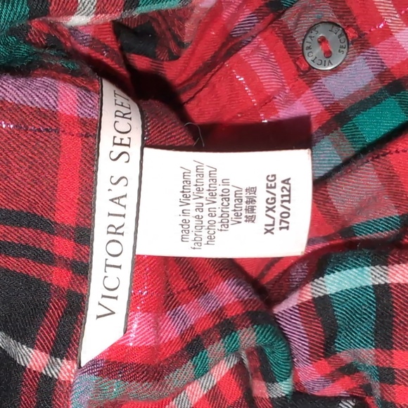 VICTORIA'S SECRET Short PJ SET Top&bottom. Size XL. NWT  Cotton Modal Flannel - Picture 5 of 6